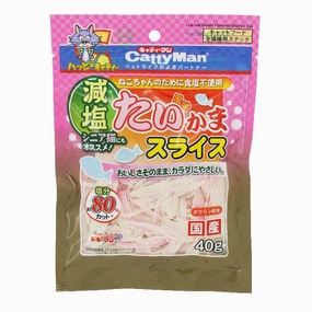 CattyMan Low-Salt Bream Slices Cat Treat 40g cat grass snacks cat grass planter cat digestive aid catnip spray cat herbal treats