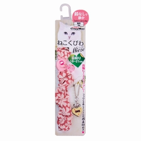 CattyMan Mieze Cat Collar (Flower Scrunchy) cat leash cat bowtie cat hat cat bandana cat costume
