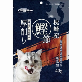 CattyMan Natural Bonito Thick Shavings Cat Treats 40g cat grass snacks cat grass planter cat digestive aid catnip spray cat herbal treats