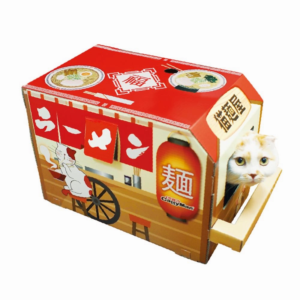 CattyMan Ramen Shop Cat Playing Box cat treats catnip grass for cats organic cat grass cat grass seeds