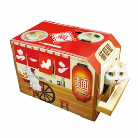 CattyMan Ramen Shop Cat Playing Box cat treats catnip grass for cats organic cat grass cat grass seeds