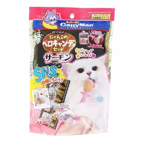 CattyMan Salmon Flavored Lollipop DIY Set for Cat 140g cat grass snacks cat grass planter cat digestive aid catnip spray cat herbal treats
