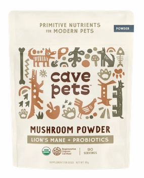 Cave Pets Lion's Mane   Probiotics Mushroom Powder 90g Pouch pig feed piglet nutrition pig food pellets pig vitamins pig treats