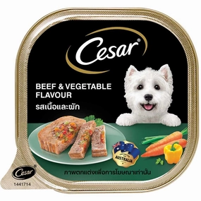 Cesar Beef & Vegetables Pate Tray Dog Food 100g dog toys interactive dog toy plush dog toy dog rope toy squeaky toy
