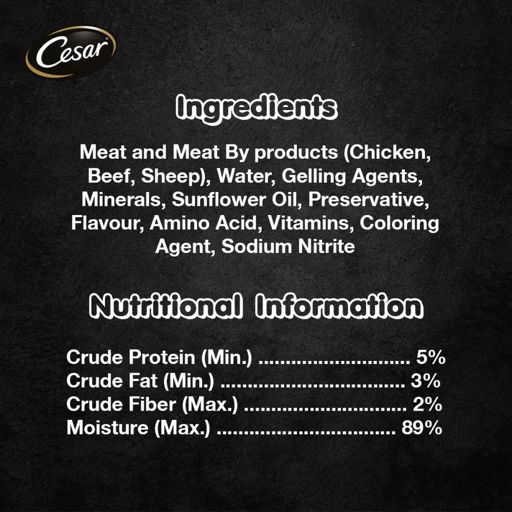 Cesar Chicken Pate Tray Dog Food 100g