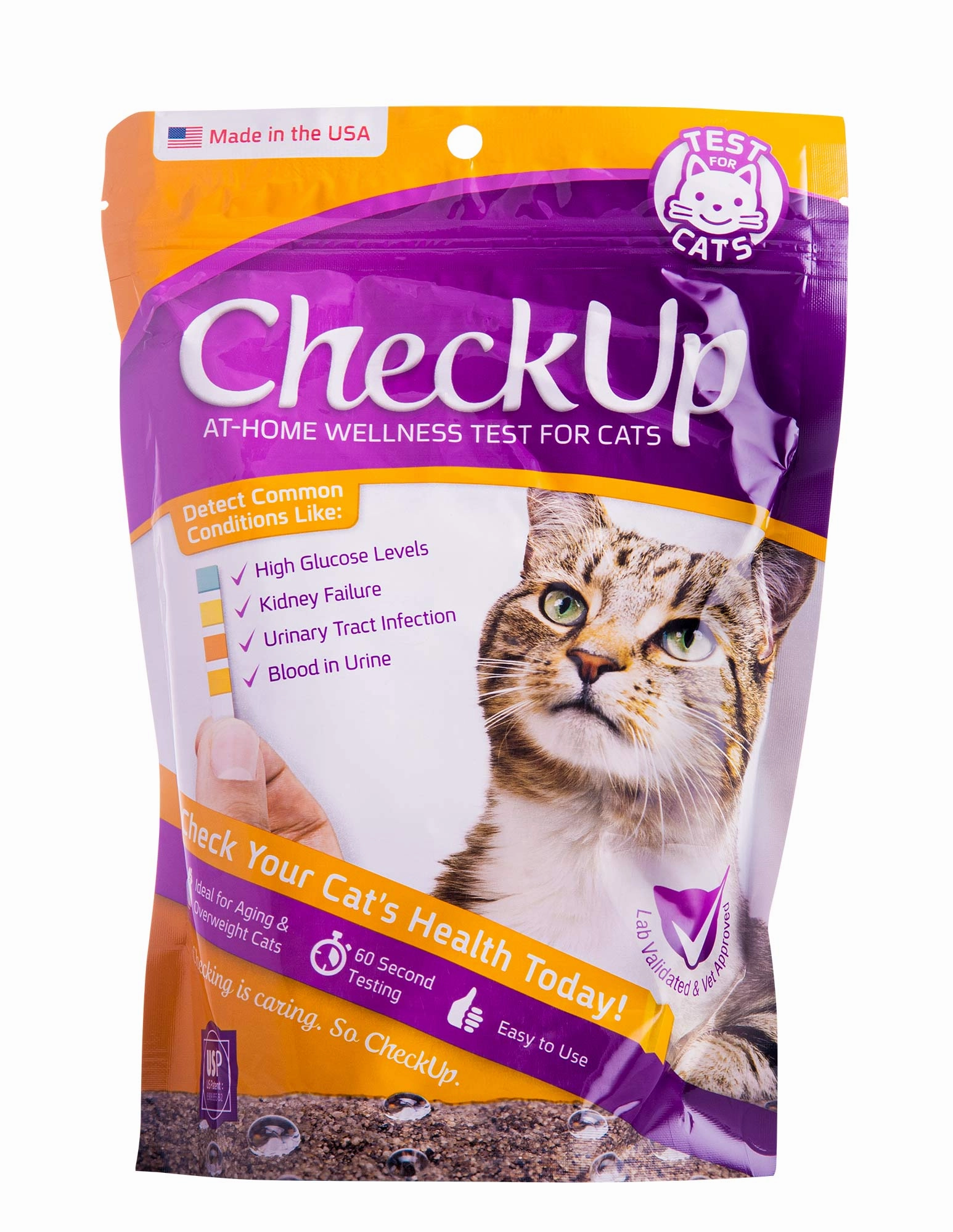 CheckUp At Home Wellness Test Kit for Cats cat beds cat scratching post cat shampoo cat tunnel cat brush