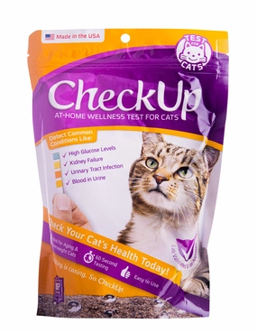 CheckUp At Home Wellness Test Kit for Cats cat beds cat scratching post cat shampoo cat tunnel cat brush