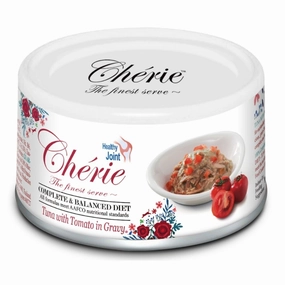 Cherie Complete & Balanced Healthy Joint Tuna with Tomato in Gravy Canned Cat Food 80g cat food cans soft cat food high protein cat food natural cat food senior cat food