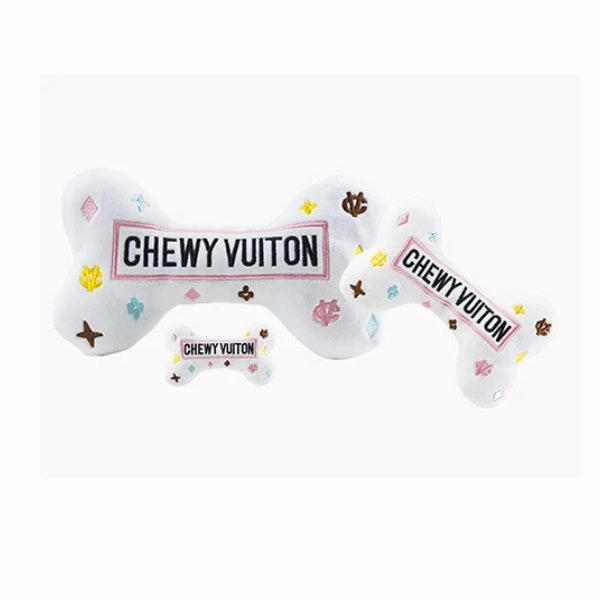 Chewy Vuiton White Bone Toy dog toys indestructible dog toys dog tug toys dog plush chew resistant toy