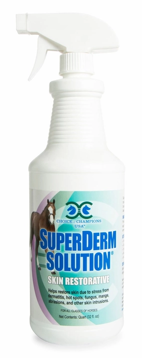 Choice of Champions SuperDerm Solution, 32 oz poultry remedies poultry supplement goat vitamins sheep probiotics animal health boost