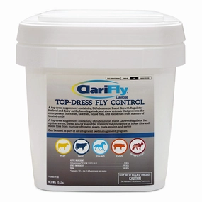 ClariFly Larvicide Top-Dress Fly Control, 15 lbs sheep feed sheep mineral sheep hay sheep pellets sheep salt block