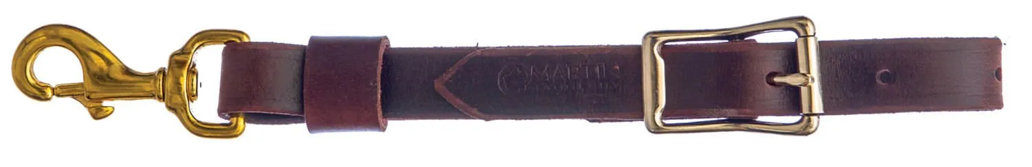 Classic Equine Leather Replacement Tug with Brass Snap