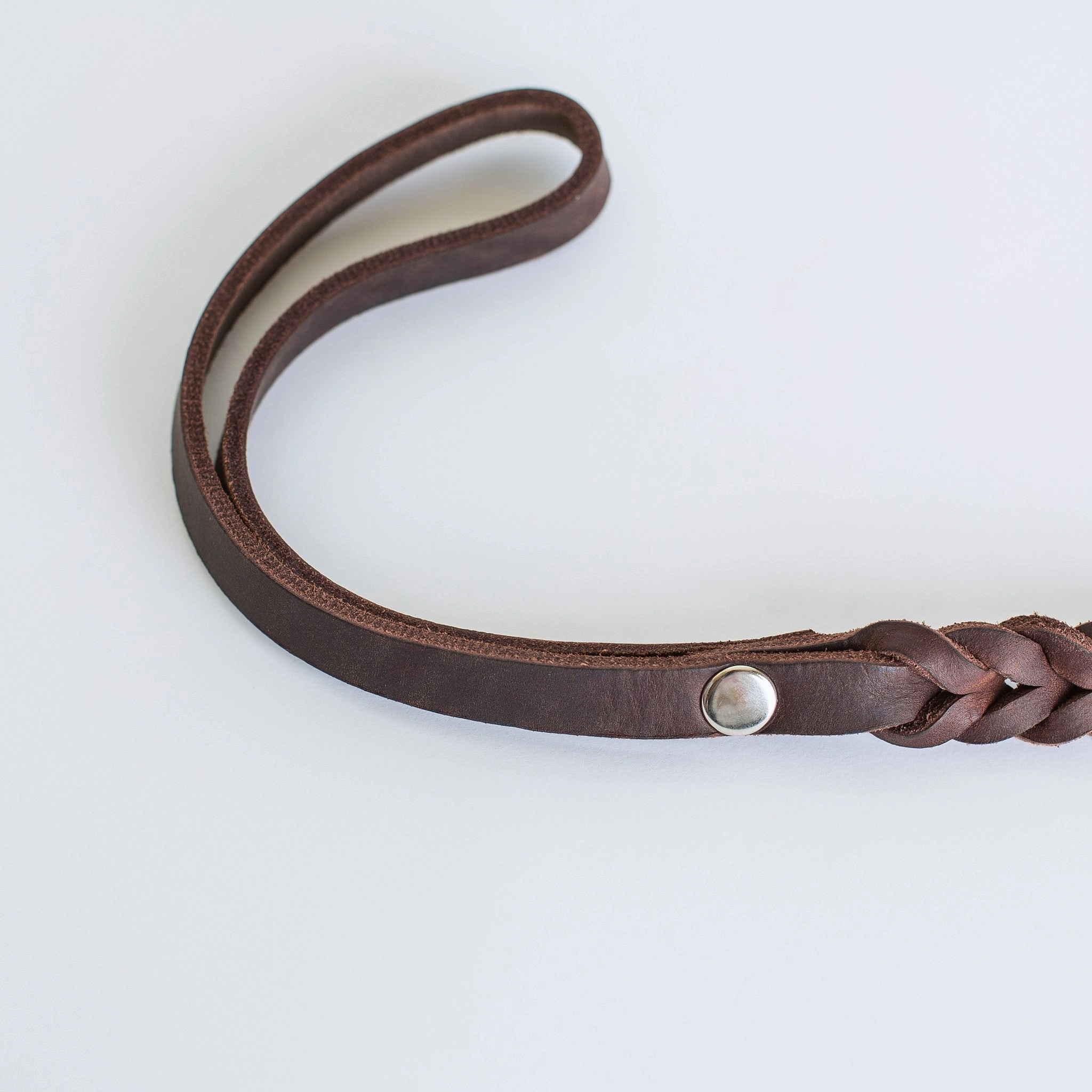 Cloud7: Central Park Saddle Brown Leather Dog Leash