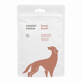 Coastal Canine Bone Broth Powder Beef Adult Supplement For Cats & Dogs 60g sheep medicine goat wormer cattle supplement livestock vitamins farm animal health
