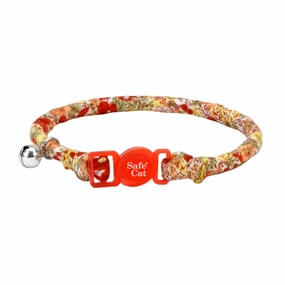 Coastal Safe Cat Round Red Floral Fashion Collar for Cats cat supplies cat house cat tree cat feeder cat collar