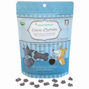 CocoTherapy Coco-Charms Organic Coconut Blueberry Cobbler Training Grain-Free Dog Treats 5oz chicken fence goat pen animal fencing electric fencing portable livestock fence