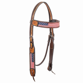 Cody Pro Stars & Stripes Browband Headstall with Floral Tooling cat fur care cat grooming tools cat deshedding brush cat bath kit cat nail trimmer