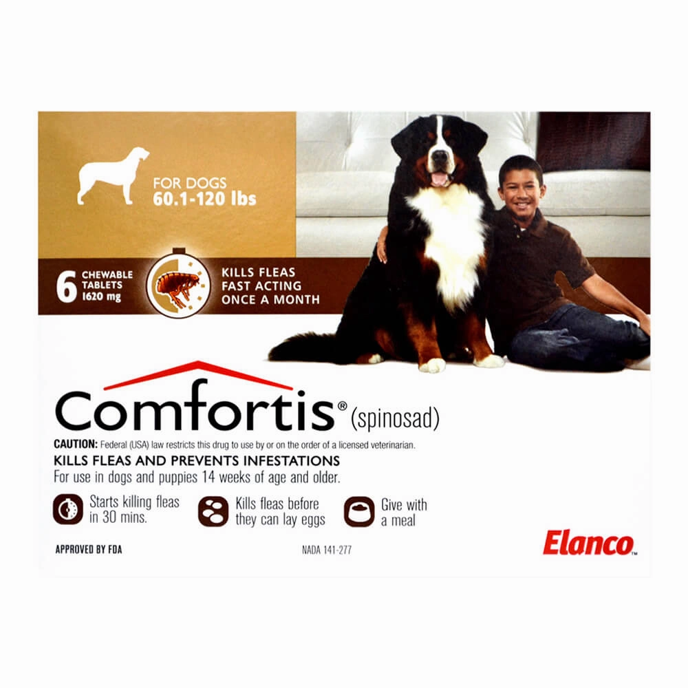 Comfortis (spinosad) Chewable Flea Tablets for Dogs & Cats