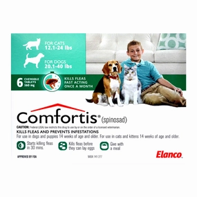 Comfortis (spinosad) Chewable Flea Tablets for Dogs & Cats plush dog toys fluffy dog toy dog cuddle toy dog toy set stuffed toy for dogs