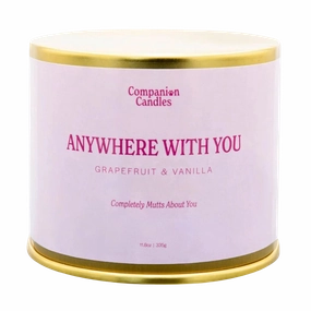Companion Candles 11.8oz Candle - Anywhere With You (Grapefruit/Vanilla) dog pain relief hip joint supplement senior dog care pet arthritis aid dog skin supplement