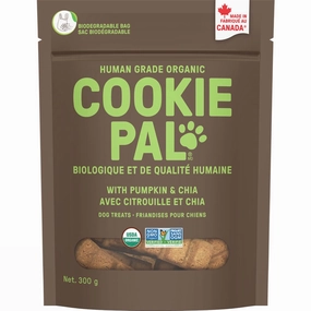 CookiePal Human Grade Organic Pumpkin & Chia Dog Treats 300g dog supplies dog food toys accessories dog bed