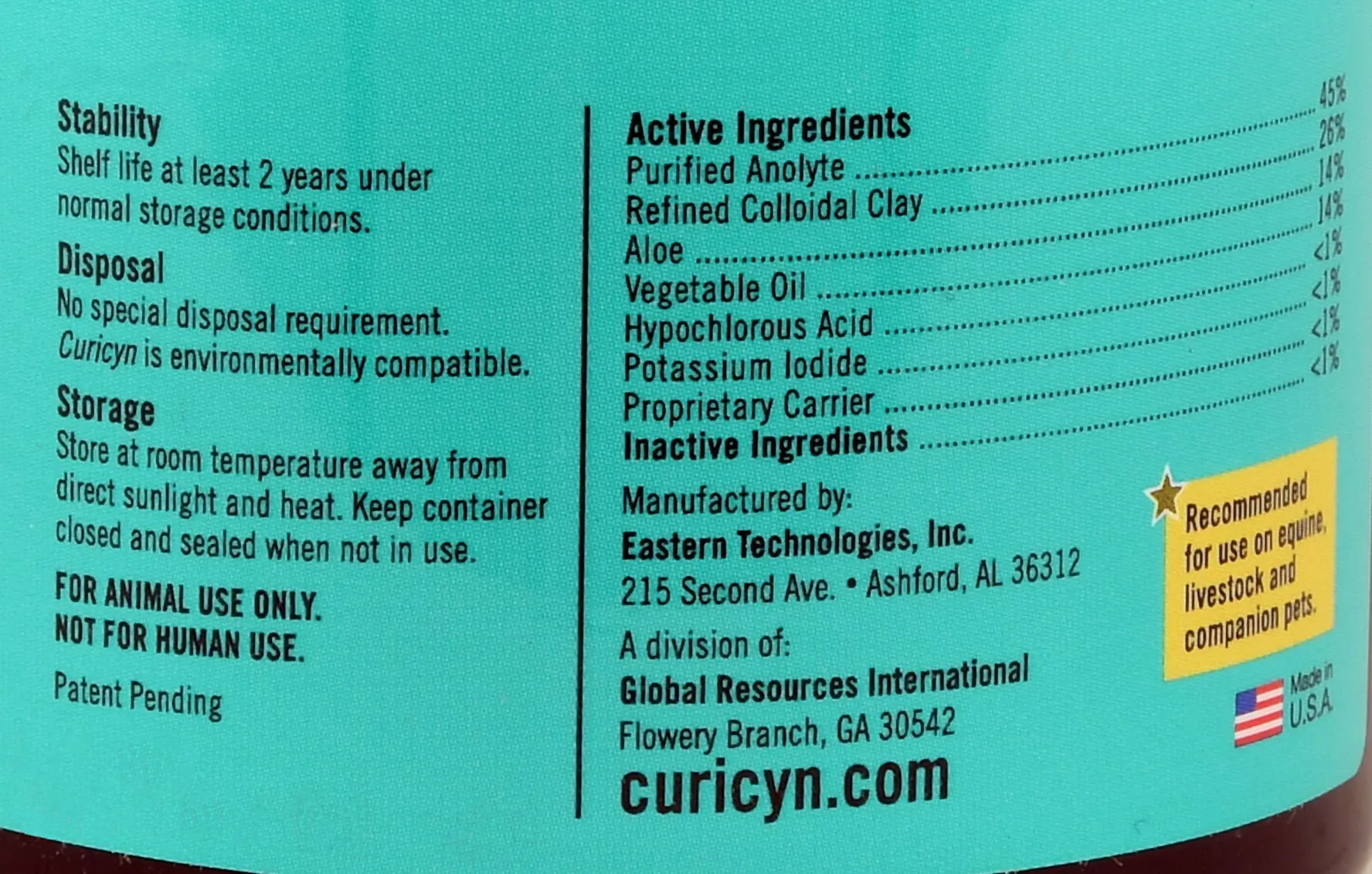 Curicyn Wound Care Clay