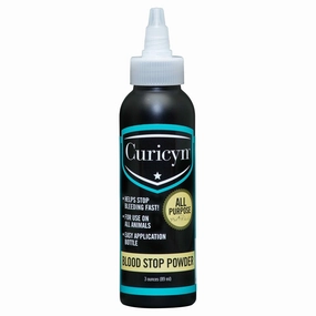 Curicyn Blood Stop Powder, 3 oz bottle cat grooming cat shampoo cat conditioner cat comb cat grooming glove