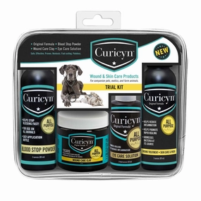 Curicyn Wound and Skin Care Kit, 4 pc cat beds cat scratching post cat shampoo cat tunnel cat brush