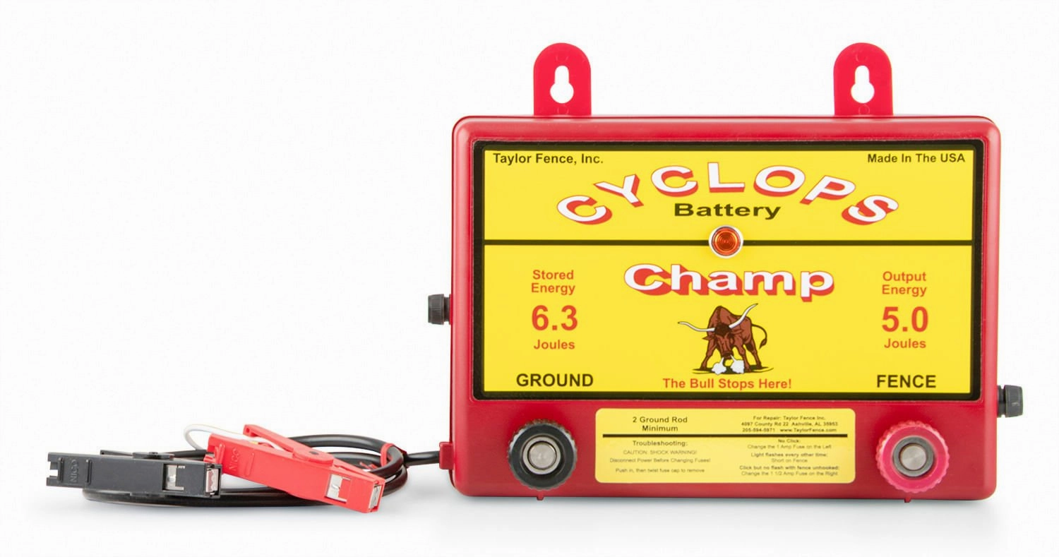 Cyclops 5 Joule DC/Battery Champ Fence Charger cat wet food chicken wet cat food tuna wet cat food gravy kitten food pate cat food