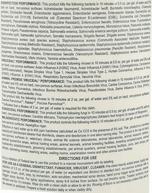 D-256 Disinfectant, gallon