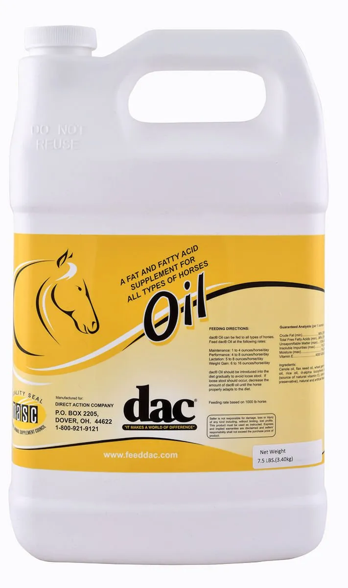 dac Oil Fatty Acid Supplement for Horses, 7.5 lb