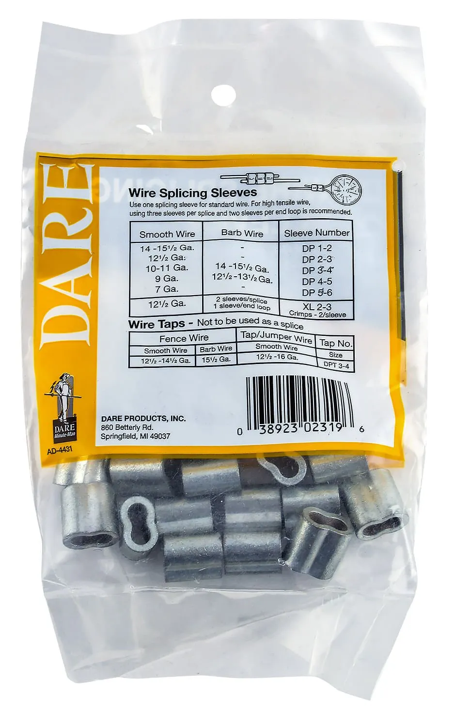 Dare Wire Splicing Sleeves Pack
