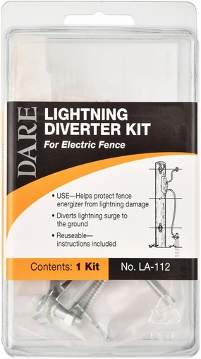 Dare Lightning Arrestor - Lightning Diverter Kit for Electric Fence grooming tools dog brush cat nail clipper pets shampoo pet trimmer