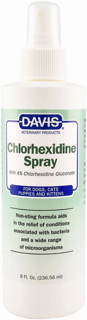 Davis 4% Chlorhexidine Spray, 8 oz plush dog toys fluffy dog toy dog cuddle toy dog toy set stuffed toy for dogs