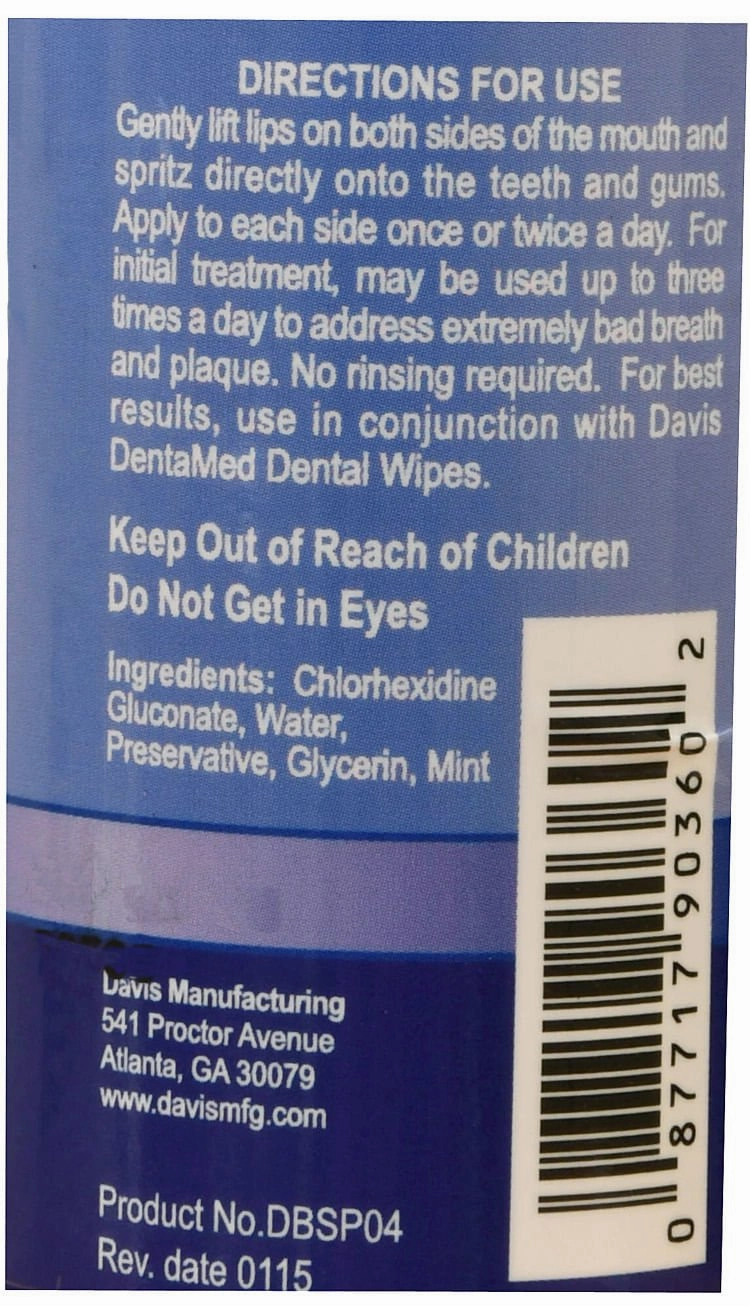 Davis DentaMed Spray, 4 oz