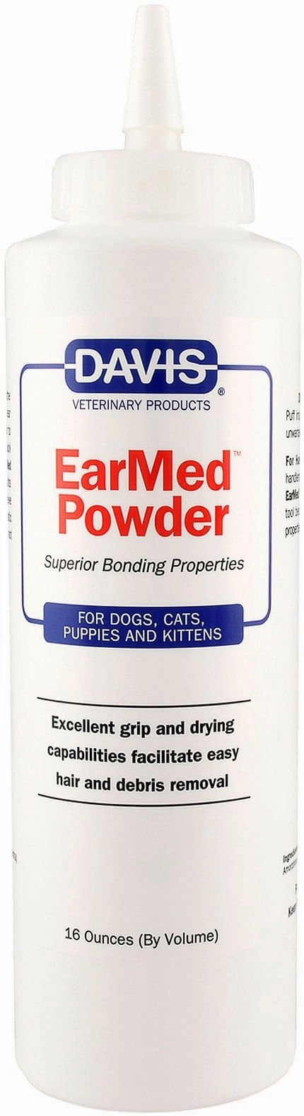 Davis EarMed Powder, 16 oz plush dog toys fluffy dog toy dog cuddle toy dog toy set stuffed toy for dogs