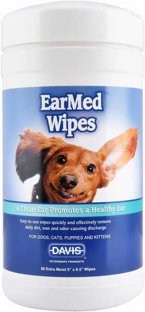 Davis EarMed Wipes, 50 ct plush dog toys fluffy dog toy dog cuddle toy dog toy set stuffed toy for dogs