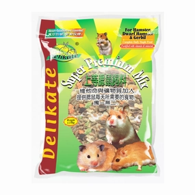 Delikate Super Premium Mix for Hamster, Dwarf Hamster and Gerbil 1.15kg puppy starter kit puppy crate puppy collar puppy pee pad puppy food