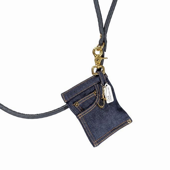 Denim Dog Poop Bag Dispenser