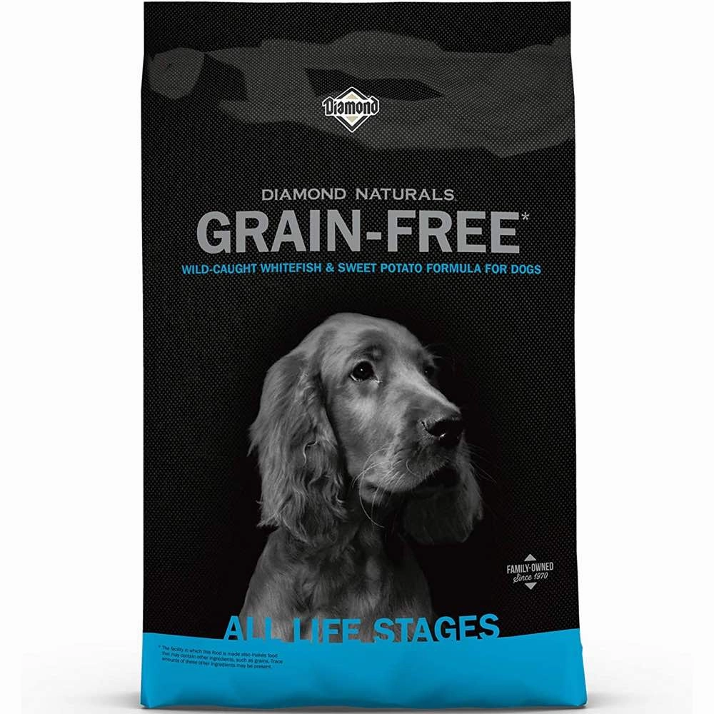 Diamond Naturals Whitefish & Sweet Potato Grain-Free Dry Dog Food dog supplies dog food toys accessories dog bed