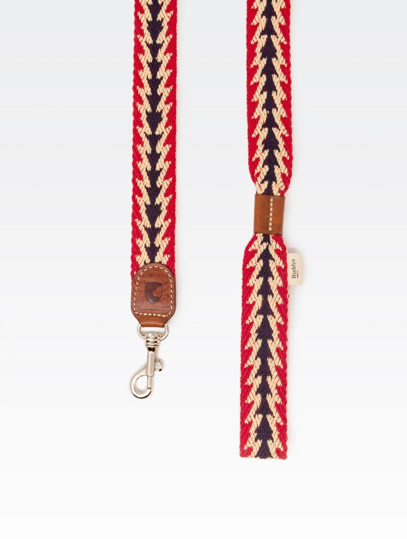 Dog Lead: Peruvian Arrow Red