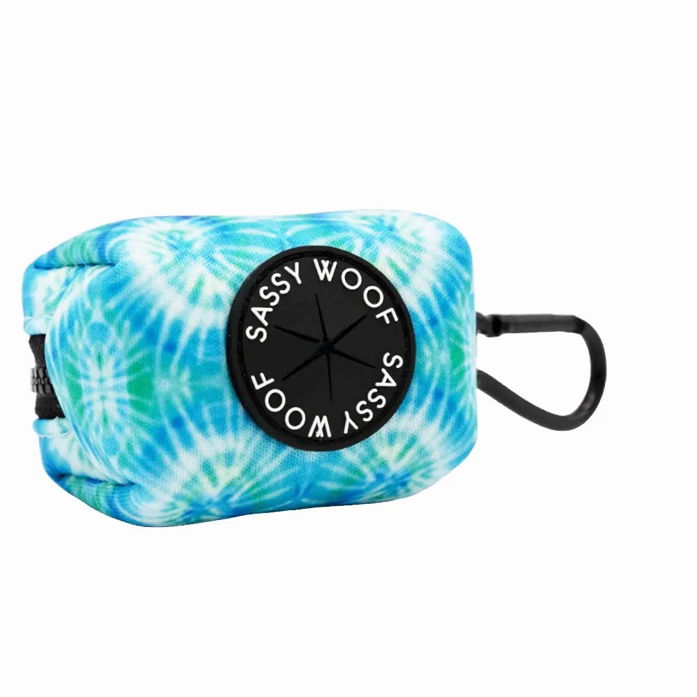 Dog Waste Bag Holder - Groovy Tropical Tides