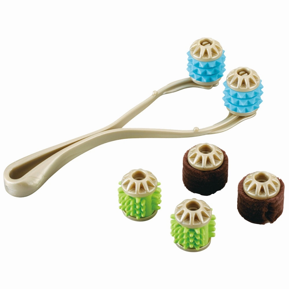 DoggyMan 3-In-1 Massager With Interchangeable Rollers For Dogs
