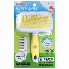 DoggyMan Honey Smile Ball Pin Slicker Brush For Cats & Dogs (Short Coat) dog leash leather leash nylon leash long leash dog chain leash