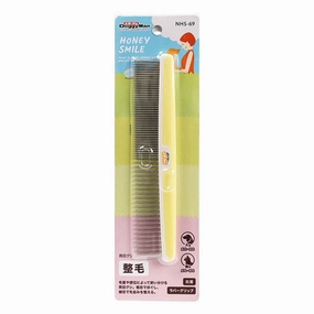 DoggyMan Honey Smile Wide & Narrow Teeth Comb For Cats & Dogs dog leash leather leash nylon leash long leash dog chain leash