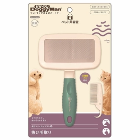 DoggyMan Pet Beauty Salon Slicker Brush For Cats & Dogs (Medium) dog leash leather leash nylon leash long leash dog chain leash
