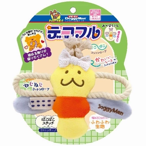 DoggyMan Rope Plush Dog Toy (Honey Bee) dog puzzle toy dog slow feeder dog treat ball dog brain toy dog feeder toy