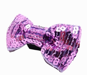 DOGO EasyBow Sequin Bow Tie - Purple dog accessories dog collar dog leash dog bowtie dog backpack