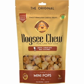 Dogsee Chew Mini Pops Himalayan Cheese Coconut Grain-Free Dog Treats 70g no pull dog harness nylon dog leash dog walking set dog vest harness pet lead