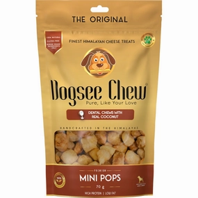 Dogsee Chew Mini Pops Himalayan Cheese Coconut Grain-Free Dog Treats 70g dog toys interactive dog toy plush dog toy dog rope toy squeaky toy